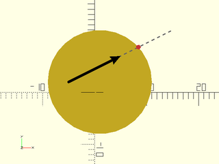 circle\_line\_intersection() Example 3