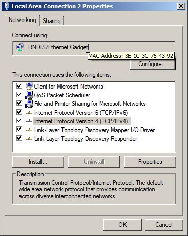 WindowsRNDISIPv4Address