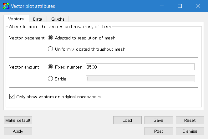 VisIt Vectors Attributes