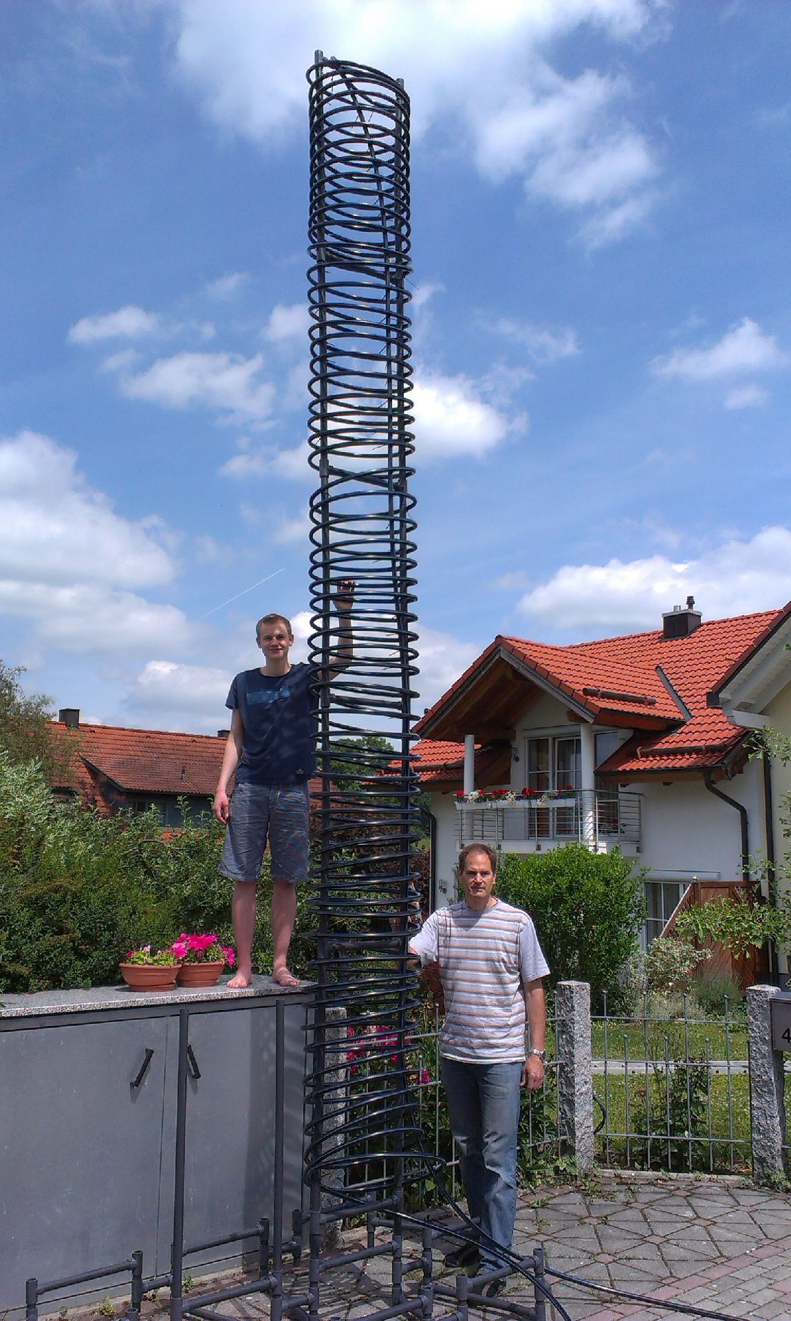 One of the ten heat exchanger towers