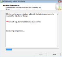 Installing the SQL Server Express 2005 Prerequisites