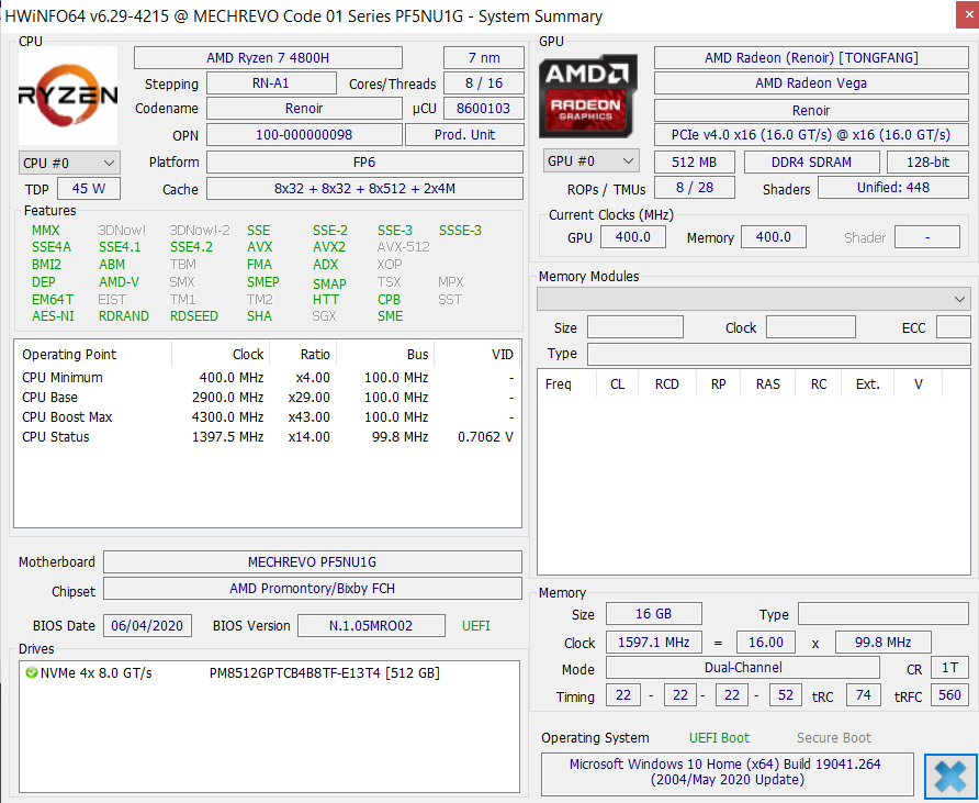 Mechrevo%20Code%2001%20(TongFang%20PF5NU1G)%20Information%208009025fdefc40118ab0ea973e7e0988/hwinfo64.png