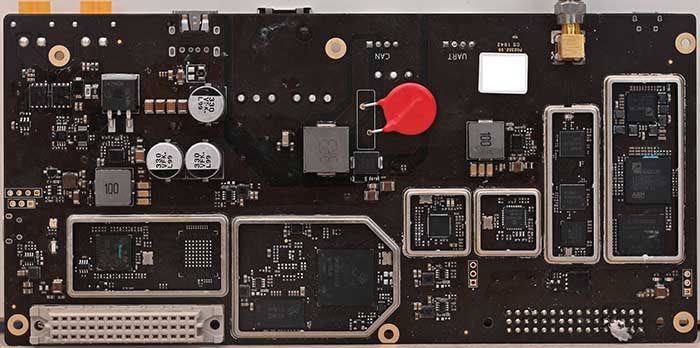 TP703 Control and Interfaces board v5 A top