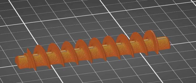 Printing Archimedes' screw