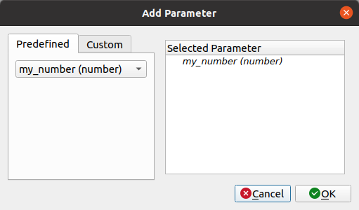 Add Parameters