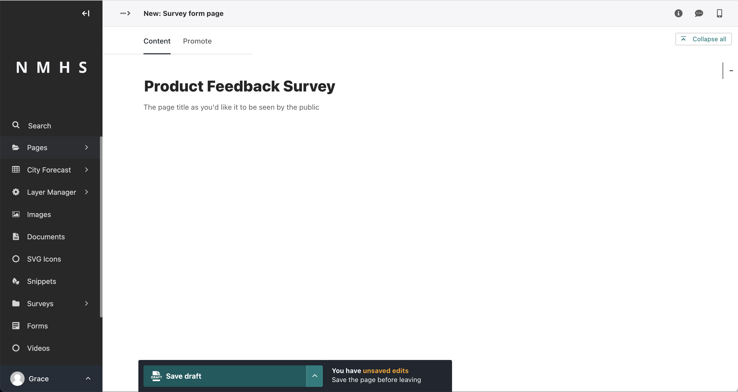 Survey Page